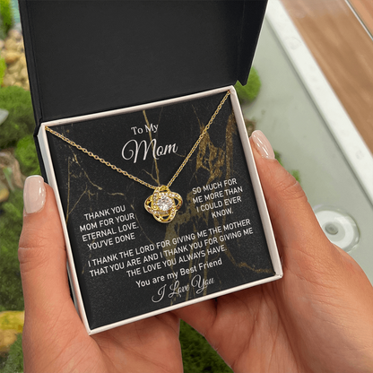 Love Knot Necklace-Mother's Day Gift For Mom - Shopping Therapy, LLC Jewelry