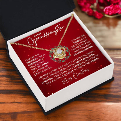Granddaughter Love Knot Necklace - Shopping Therapy, LLC Jewelry