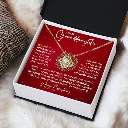 Granddaughter Love Knot Necklace - Shopping Therapy, LLC Jewelry