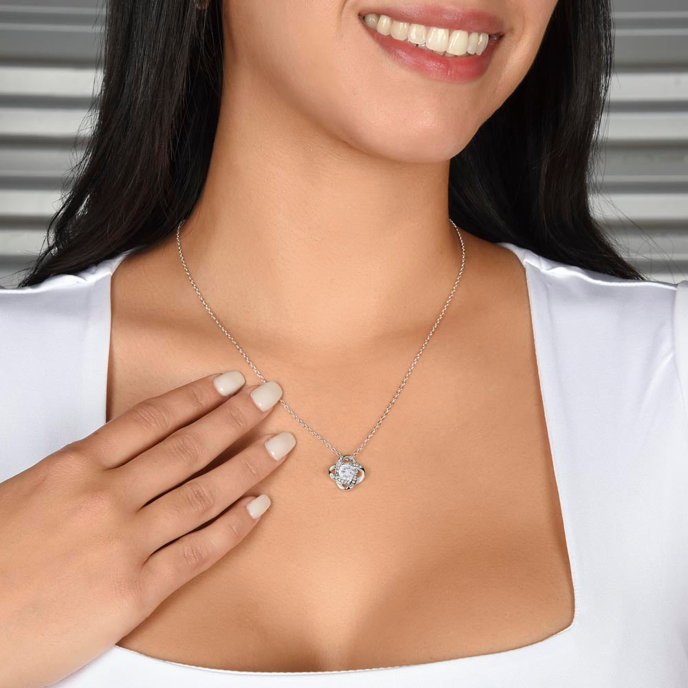Catch Me When I Fall-Love Knot Women's Necklace - Shopping Therapy, LLC Jewelry