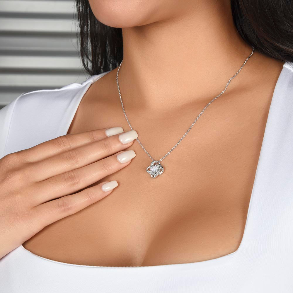Granddaughter Love Knot Necklace - Shopping Therapy, LLC Jewelry