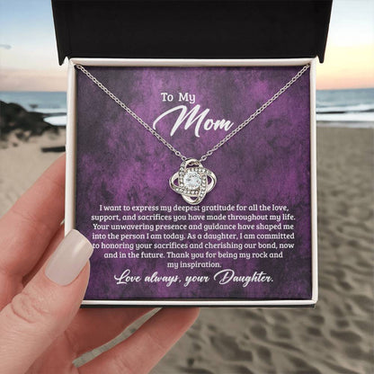 The Rock-Love Knot Necklace - Shopping Therapy, LLC Jewelry