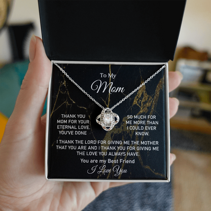 Love Knot Necklace-Mother's Day Gift For Mom - Shopping Therapy, LLC Jewelry