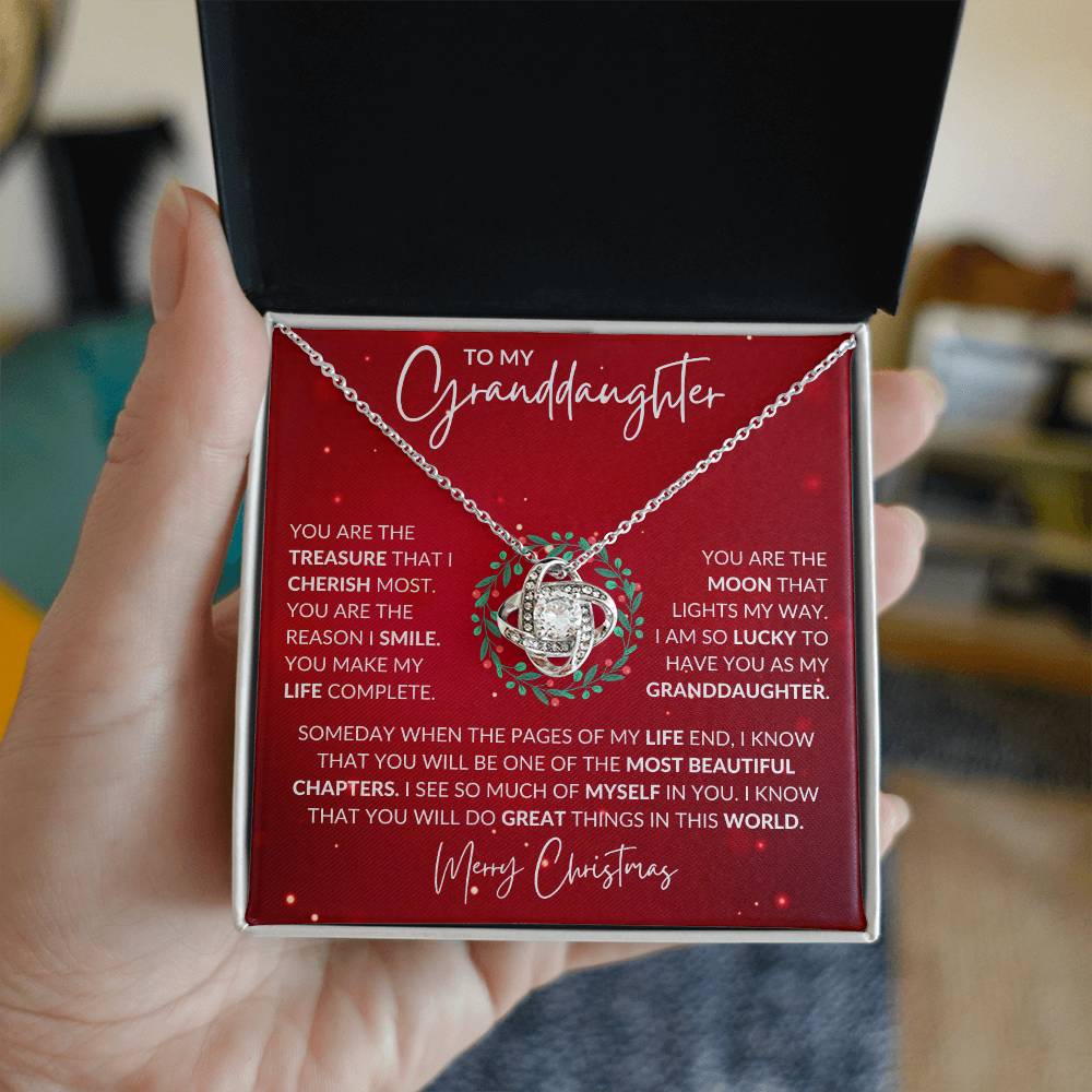 Granddaughter Love Knot Necklace
