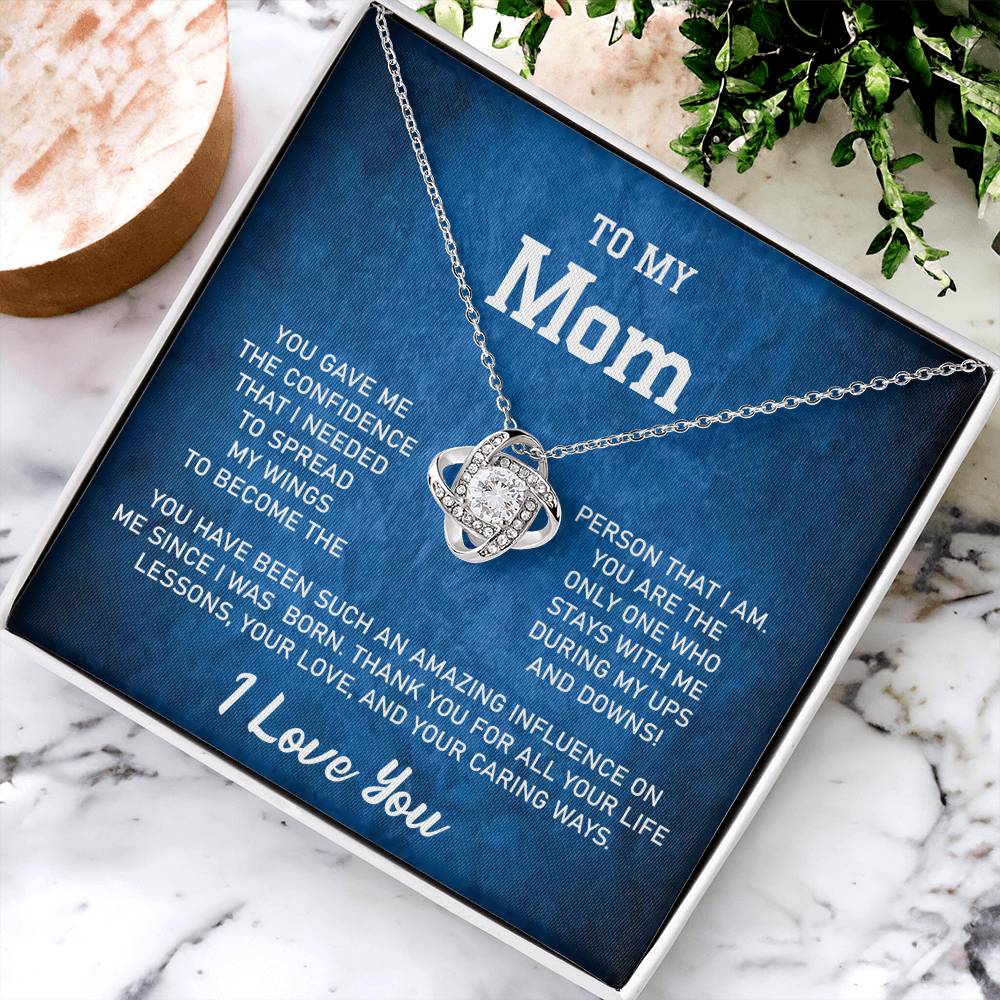 Gift For Mom-Love Knot Necklace