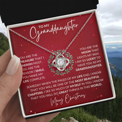 Granddaughter Love Knot Necklace - Shopping Therapy, LLC Jewelry