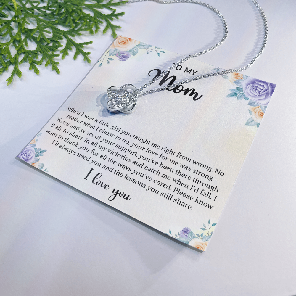 Catch Me When I Fall-Love Knot Women's Necklace - Shopping Therapy, LLC Jewelry