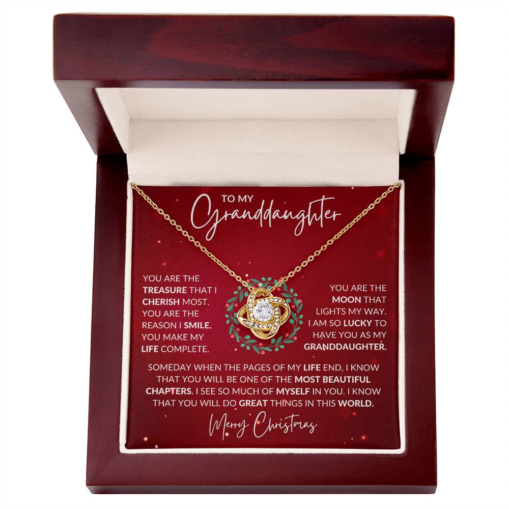 Granddaughter Love Knot Necklace