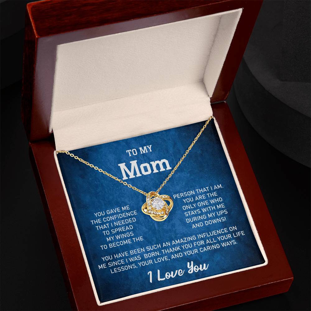 Gift For Mom-Love Knot Necklace