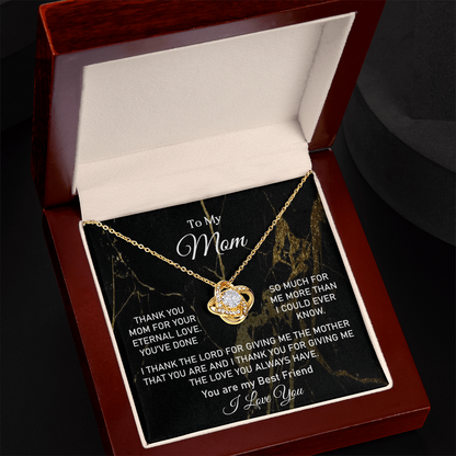 Love Knot Necklace-Mother's Day Gift For Mom - Shopping Therapy, LLC Jewelry