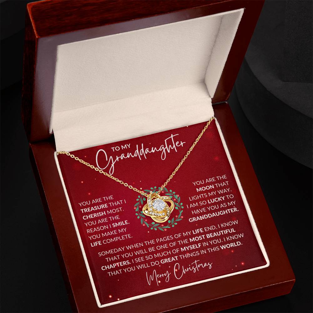 Granddaughter Love Knot Necklace - Shopping Therapy, LLC Jewelry