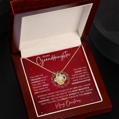 Granddaughter Love Knot Necklace - Shopping Therapy, LLC Jewelry