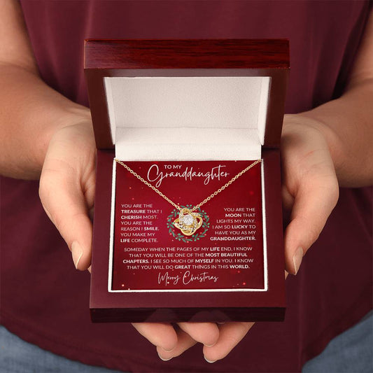 Granddaughter Love Knot Necklace - Shopping Therapy, LLC Jewelry