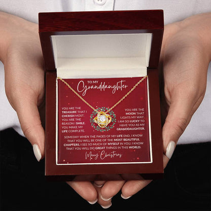 Granddaughter Love Knot Necklace - Shopping Therapy, LLC Jewelry