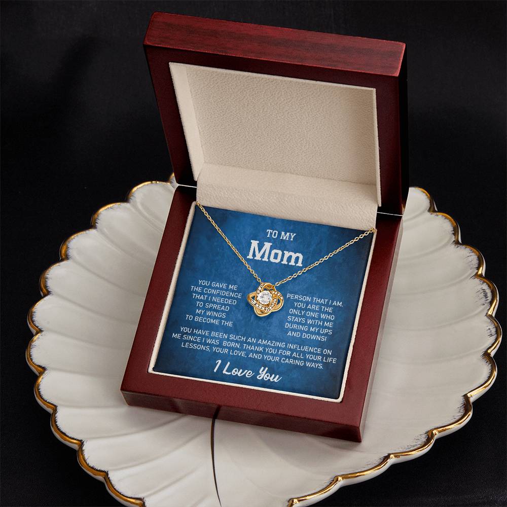 Gift For Mom-Love Knot Necklace