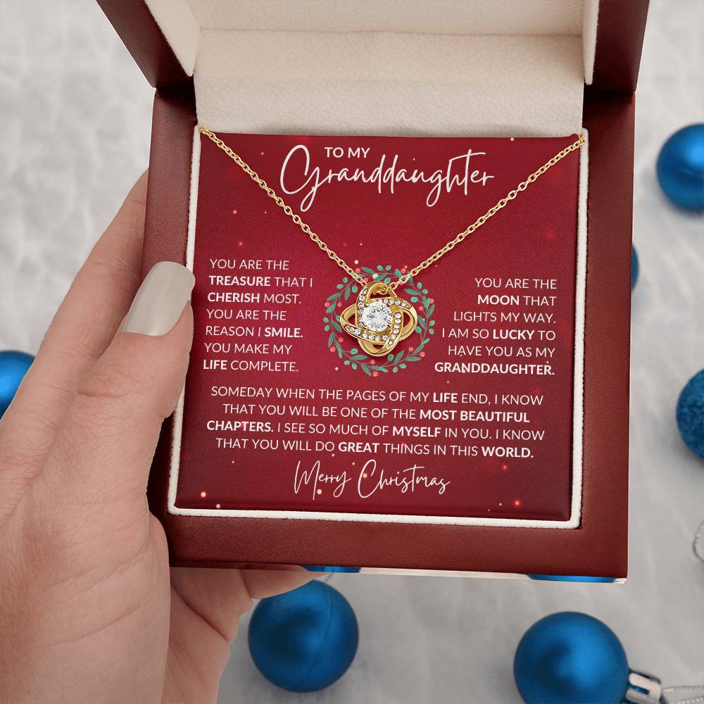 Granddaughter Love Knot Necklace - Shopping Therapy, LLC Jewelry