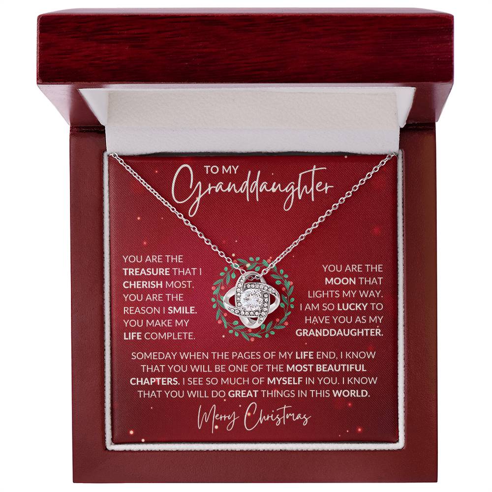 Granddaughter Love Knot Necklace