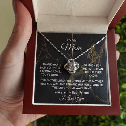 Love Knot Necklace-Mother's Day Gift For Mom - Shopping Therapy, LLC Jewelry
