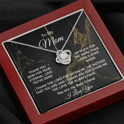Love Knot Necklace-Mother's Day Gift For Mom - Shopping Therapy, LLC Jewelry