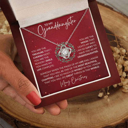 Granddaughter Love Knot Necklace - Shopping Therapy, LLC Jewelry