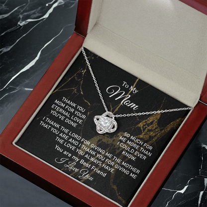 Love Knot Necklace-Mother's Day Gift For Mom - Shopping Therapy, LLC Jewelry