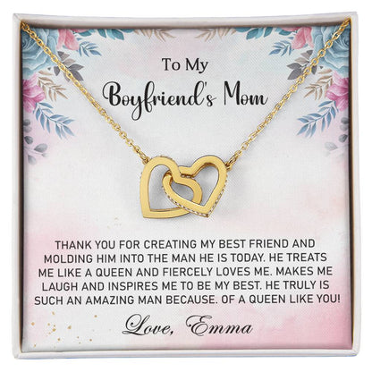 My Boyfriend's Mom-Interlocking Hearts Necklace - Shopping Therapy, LLC Jewelry