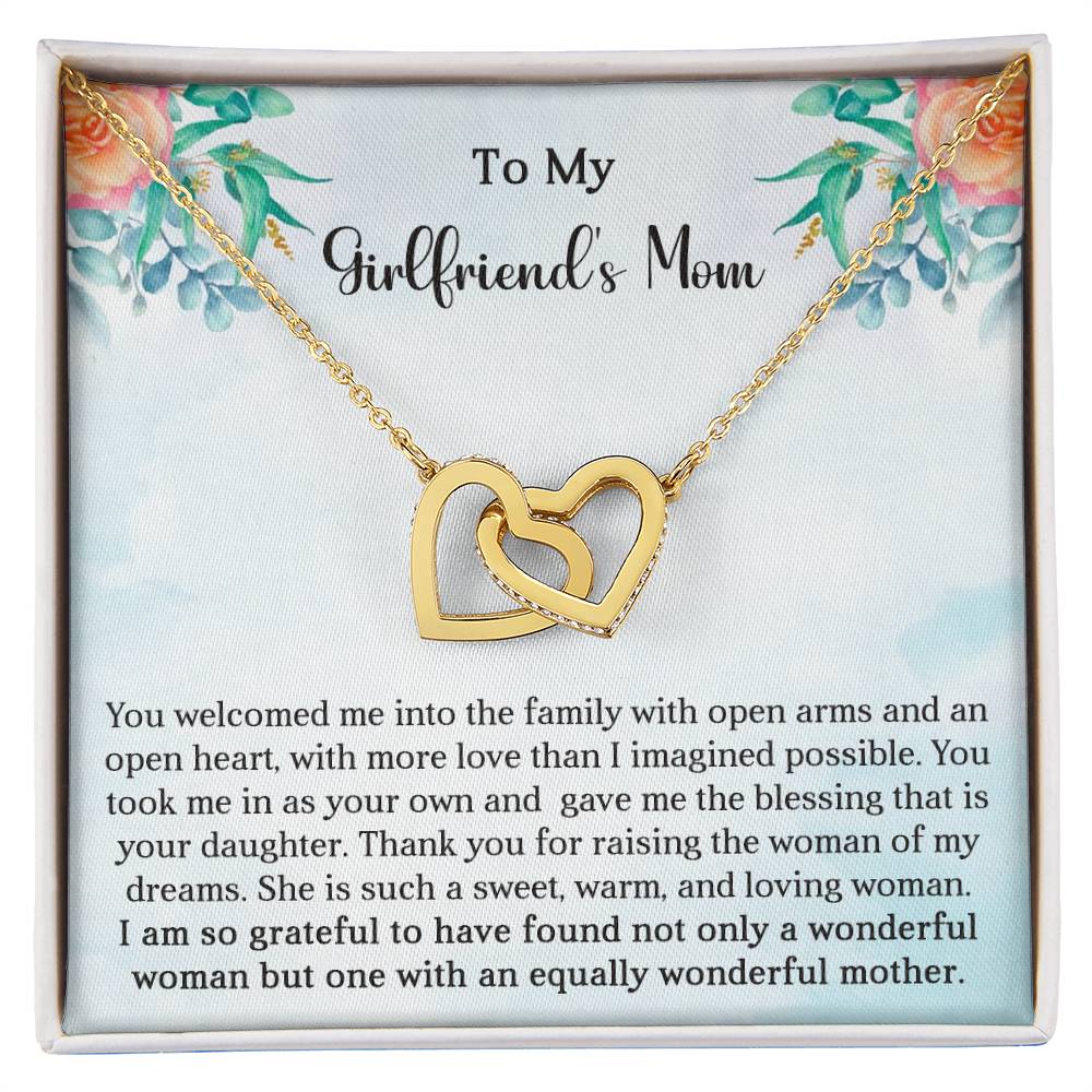 Girlfriend's Mom Gift-Interlocking Hearts Necklace - Shopping Therapy, LLC Jewelry