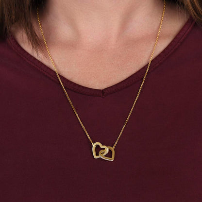 My Boyfriend's Mom-Interlocking Hearts Necklace - Shopping Therapy, LLC Jewelry