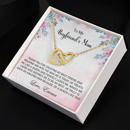 My Boyfriend's Mom-Interlocking Hearts Necklace - Shopping Therapy, LLC Jewelry