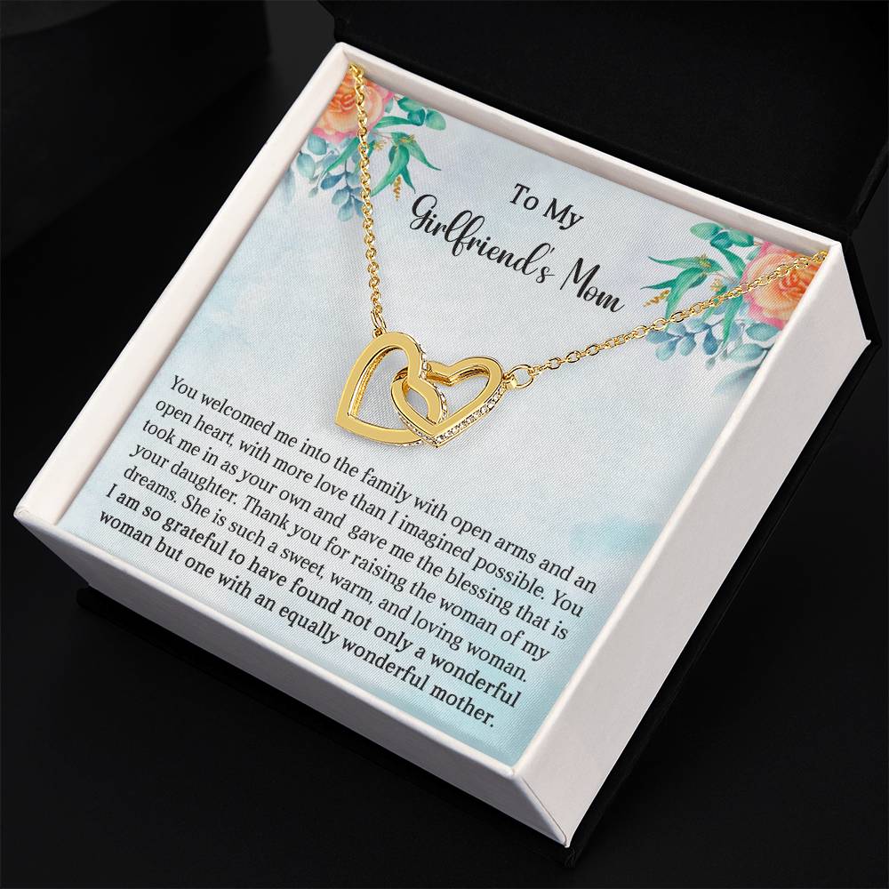 Girlfriend's Mom Gift-Interlocking Hearts Necklace - Shopping Therapy, LLC Jewelry