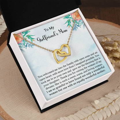 Girlfriend's Mom Gift-Interlocking Hearts Necklace - Shopping Therapy, LLC Jewelry