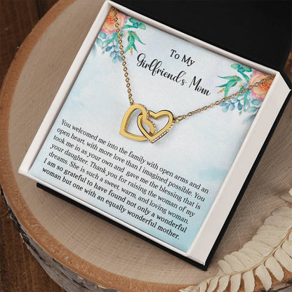 Girlfriend's Mom Gift-Interlocking Hearts Necklace - Shopping Therapy, LLC Jewelry