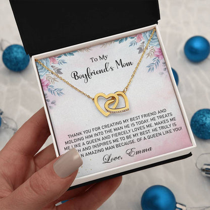 My Boyfriend's Mom-Interlocking Hearts Necklace - Shopping Therapy, LLC Jewelry
