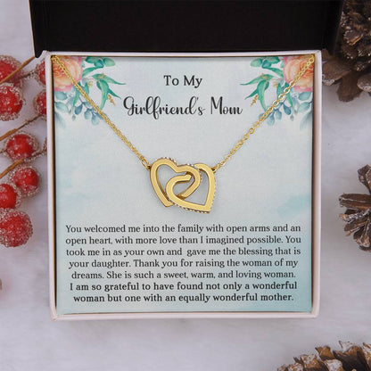Girlfriend's Mom Gift-Interlocking Hearts Necklace - Shopping Therapy, LLC Jewelry