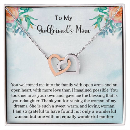 Girlfriend's Mom Gift-Interlocking Hearts Necklace - Shopping Therapy, LLC Jewelry