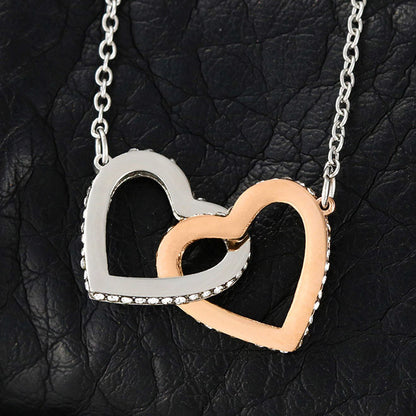 Girlfriend's Mom Gift-Interlocking Hearts Necklace - Shopping Therapy, LLC Jewelry