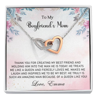 My Boyfriend's Mom-Interlocking Hearts Necklace - Shopping Therapy, LLC Jewelry