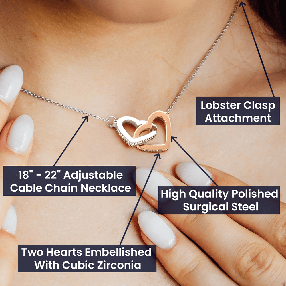 You Deserve The Best-Interlocking Hearts Necklace - Shopping Therapy, LLC Jewelry