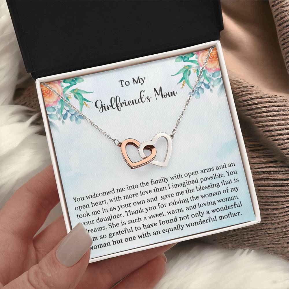 Girlfriend's Mom Gift-Interlocking Hearts Necklace - Shopping Therapy, LLC Jewelry
