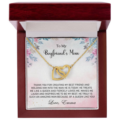 My Boyfriend's Mom-Interlocking Hearts Necklace - Shopping Therapy, LLC Jewelry