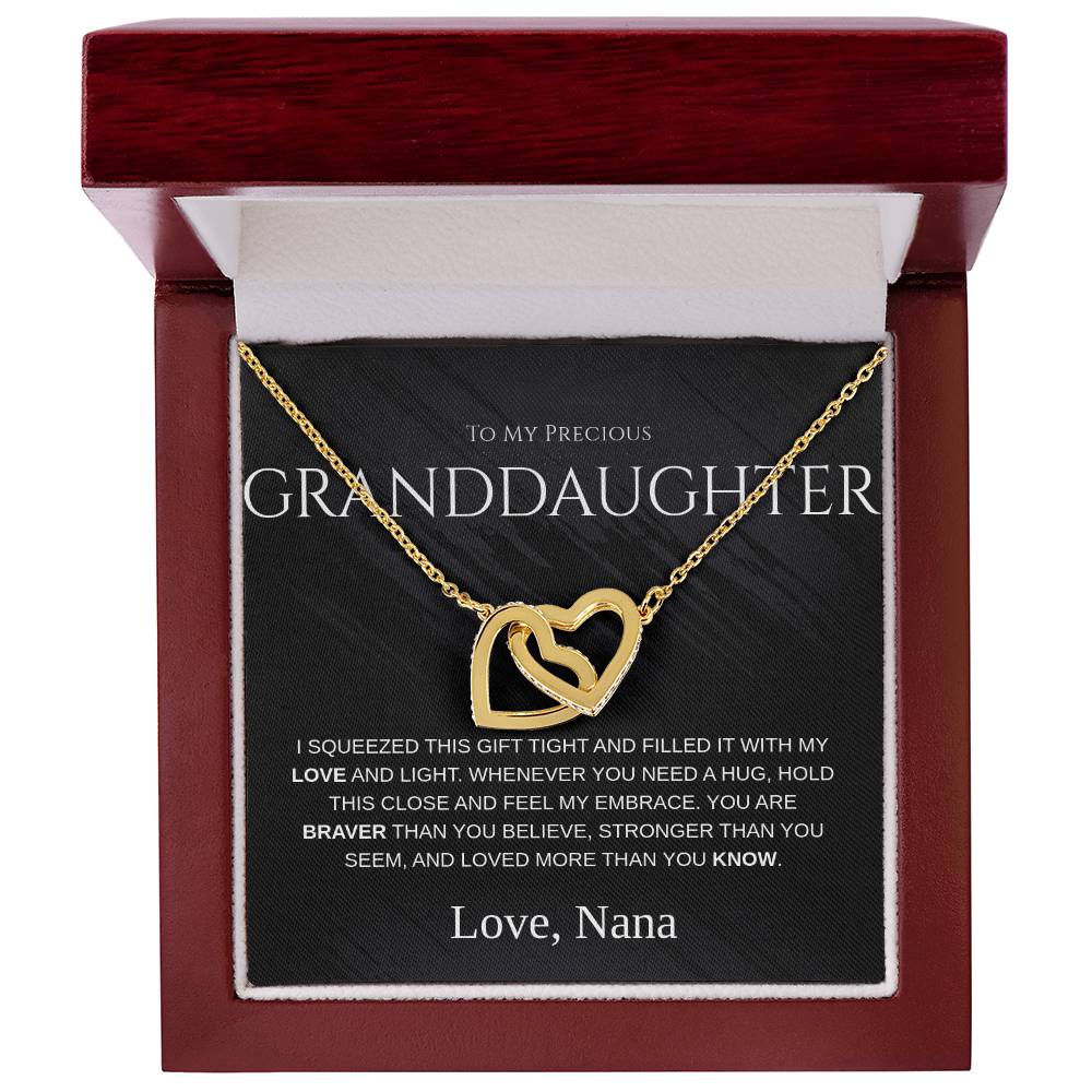 Granddaughter Gift Necklace – “To My Precious Granddaughter” Message Card From Grandma - Shopping Therapy, LLC Jewelry