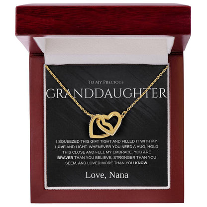 Granddaughter Gift Necklace – “To My Precious Granddaughter” Message Card From Grandma - Shopping Therapy, LLC Jewelry