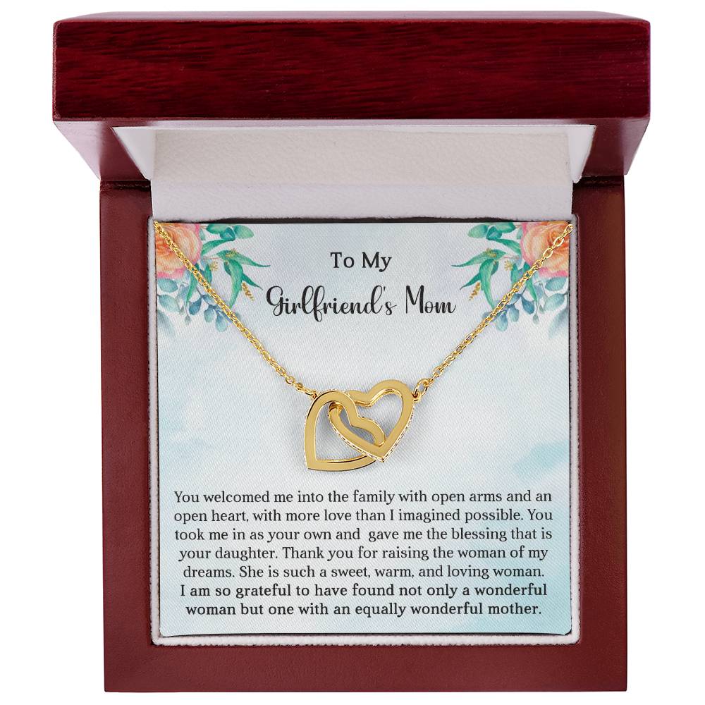 Girlfriend's Mom Gift-Interlocking Hearts Necklace - Shopping Therapy, LLC Jewelry