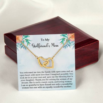 Girlfriend's Mom Gift-Interlocking Hearts Necklace - Shopping Therapy, LLC Jewelry