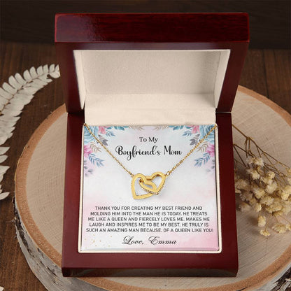 My Boyfriend's Mom-Interlocking Hearts Necklace - Shopping Therapy, LLC Jewelry