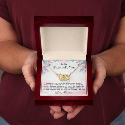 My Boyfriend's Mom-Interlocking Hearts Necklace - Shopping Therapy, LLC Jewelry