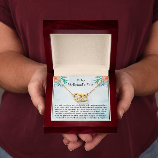 Girlfriend's Mom Gift-Interlocking Hearts Necklace - Shopping Therapy, LLC Jewelry