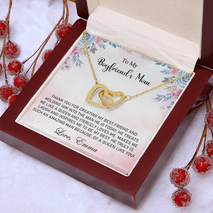 My Boyfriend's Mom-Interlocking Hearts Necklace - Shopping Therapy, LLC Jewelry