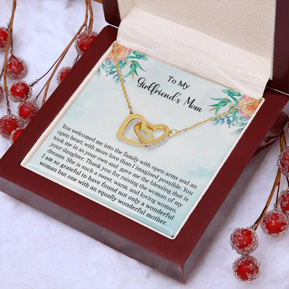 Girlfriend's Mom Gift-Interlocking Hearts Necklace - Shopping Therapy, LLC Jewelry