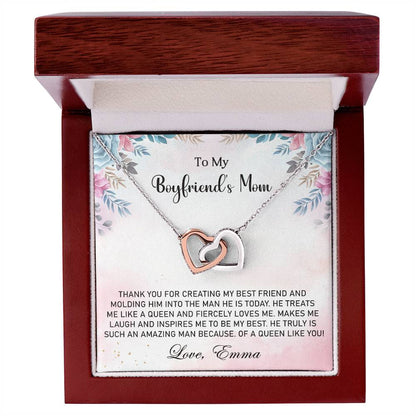 My Boyfriend's Mom-Interlocking Hearts Necklace - Shopping Therapy, LLC Jewelry